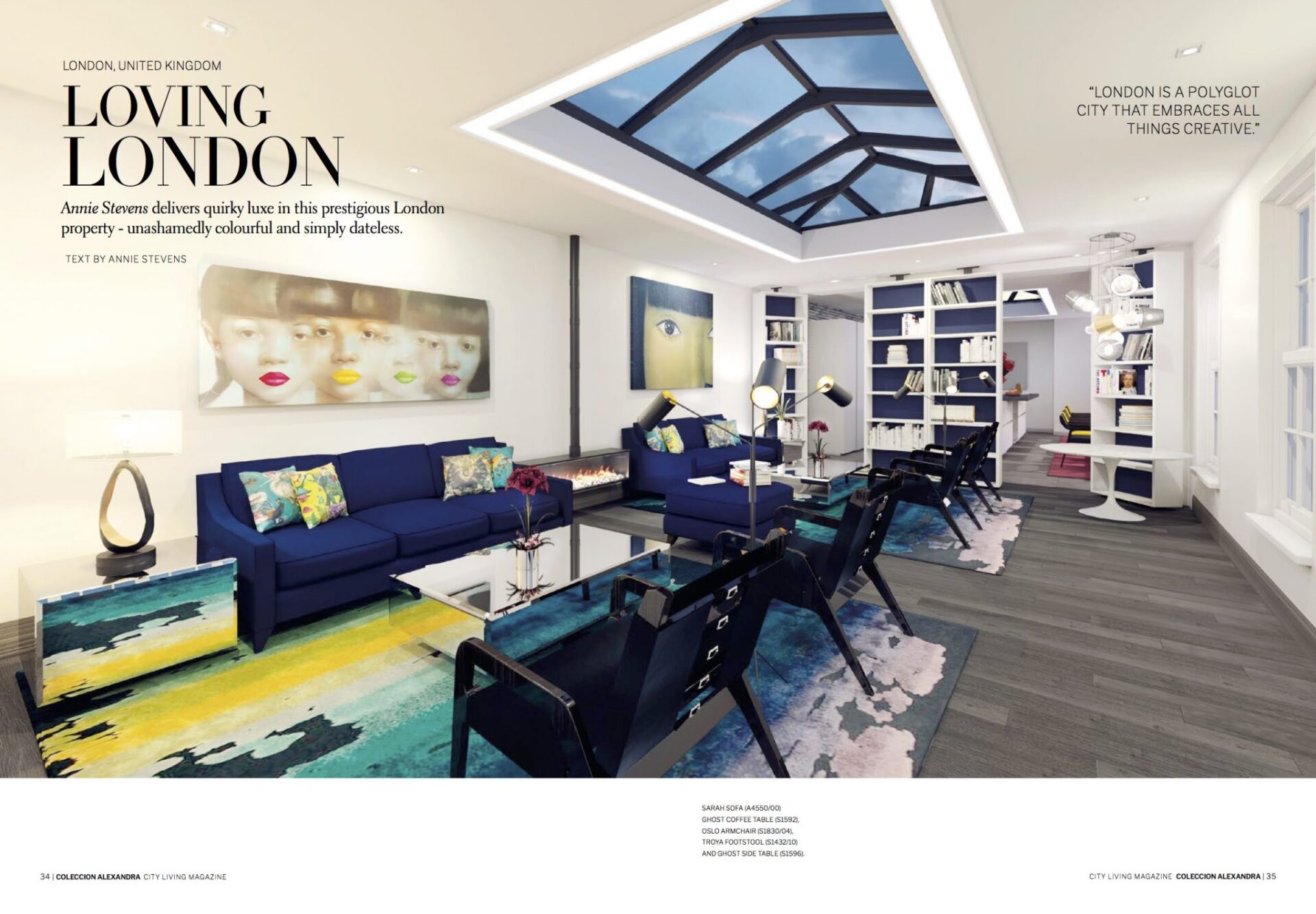 Annie Stevens - Loving London - Interiorismo y Muebles de Lujo